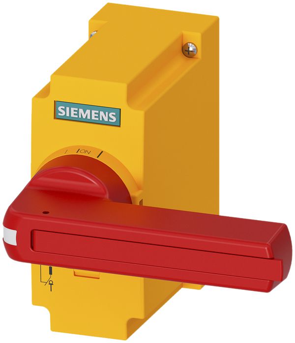 Azionatore diretto Siemens SENTRON per 3KF t.2, bloccabile, rosso/giallo