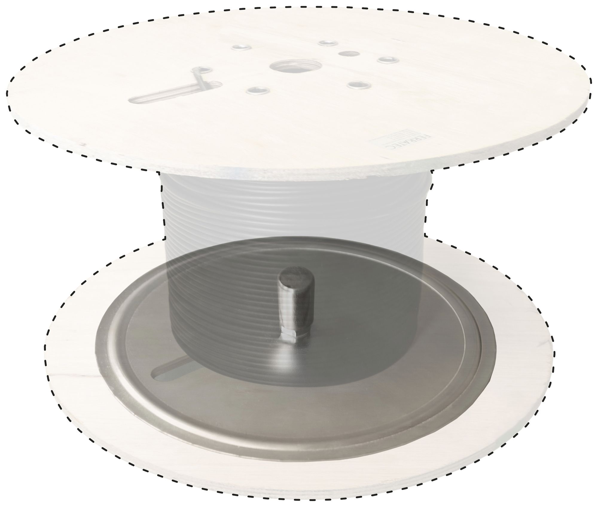 Kabelabroller Ferratec Q-Roll Disc PIN Stahl 1000kg
