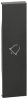 Cache de touche Living Now 1 module illuminable avec symbole sonnerie noir