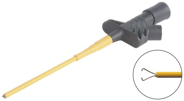 Sicherheits-Klemmprüfspitze KLEPS 2600, 4mm System, schwarz