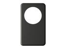Abdeckplatte I-I 58mm+blind schwarz