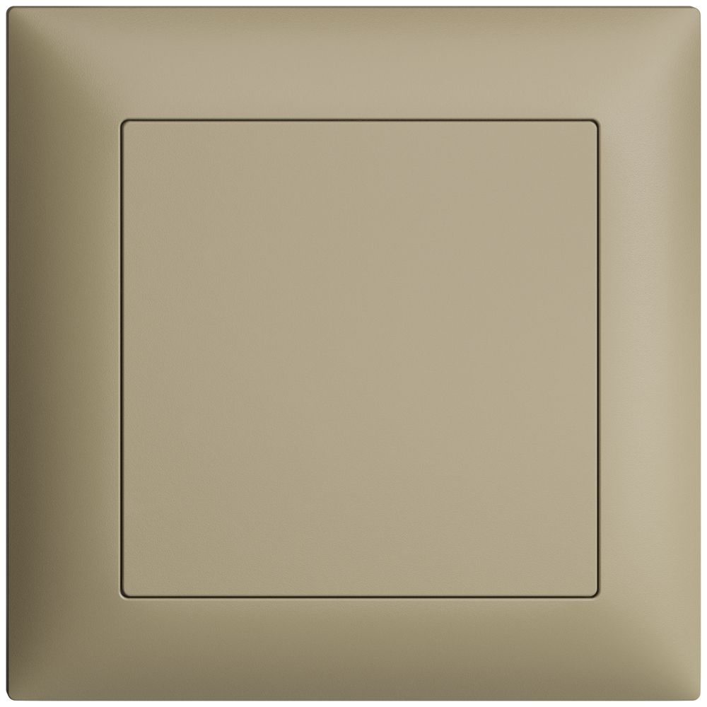 UP-Frontset EDIZIOdue sand 88×88mm für Blindabdeckung