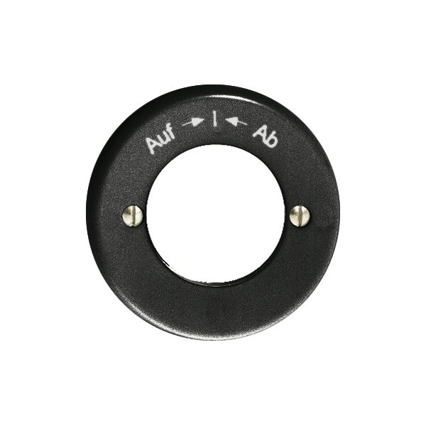 Kit frontale Auf-I-Ab nero per contatto rot.imp.a chiave