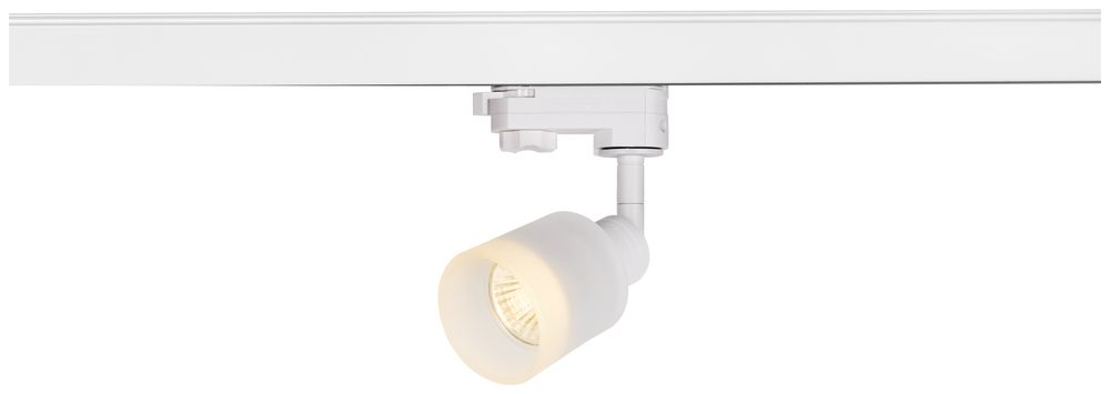 Projecteur SLV PURI TRACK GU10 50W adapt.3-ph. Ø64mm blanc