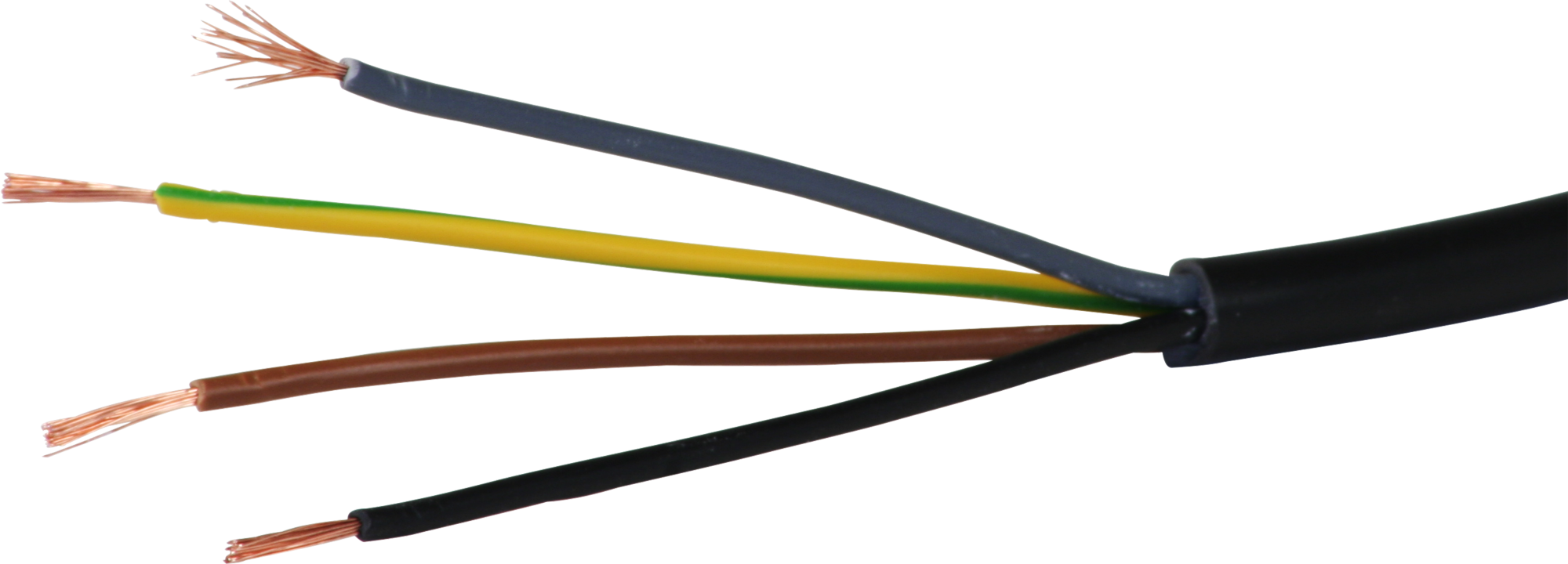 Câble Td 5×0.75mm² 3LNPE noir Eca