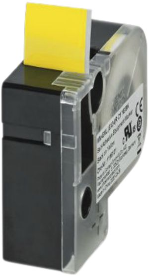 Étiquette PX MM-EML (EX24)R C1 YE/BK continue×22mm jn/no