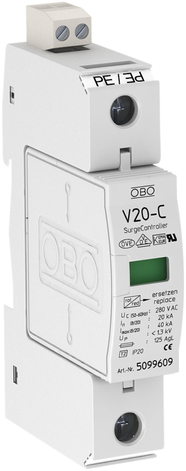 Protection de surtension Bettermann 1pôle avec signal à distance 280V