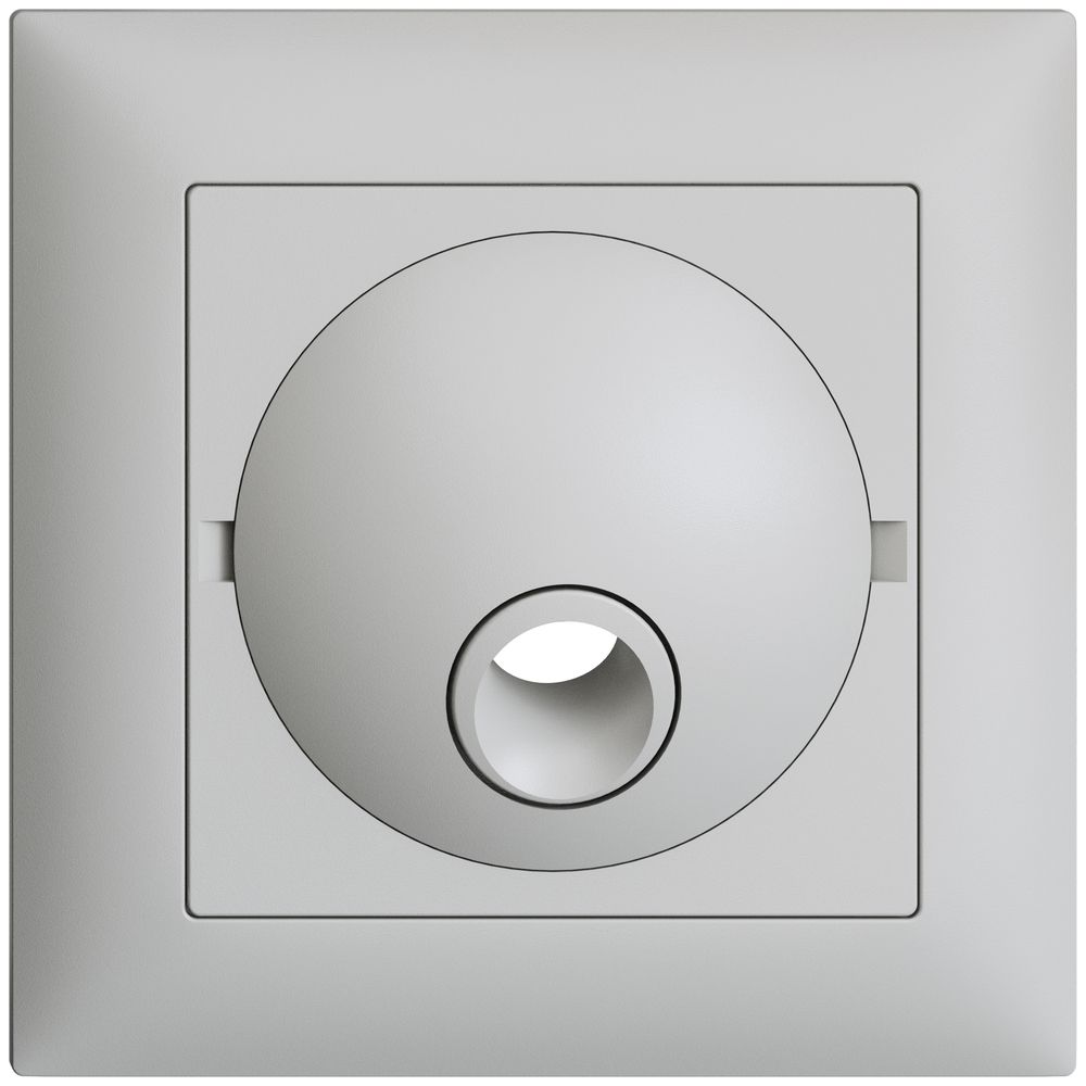 UP-Frontset, EDIZIOdue hellgrau 88×88mm für Anschlussdose