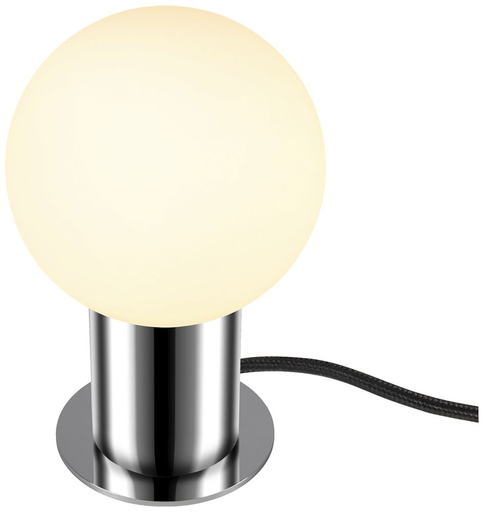 Tischleuchte SLV VARYT E14 1×6W Schalter Ø90×90mm Chrom