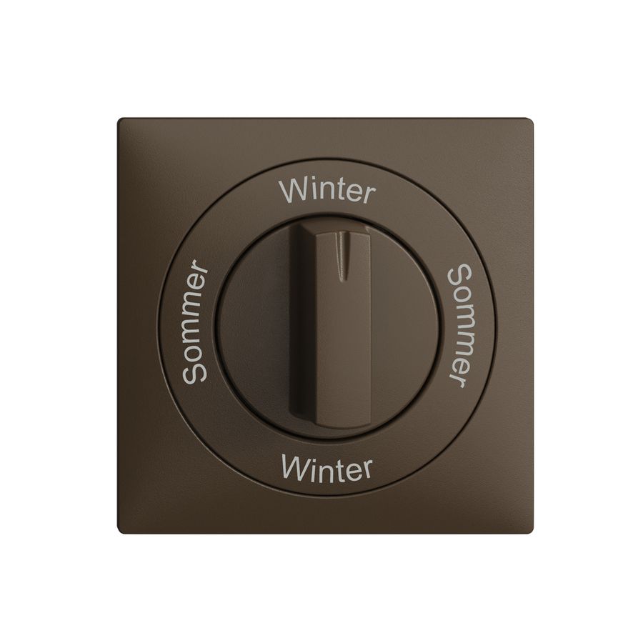 Frontset Sommer-Winter-Sommer-Winter EDIZIOdue 60×60mm coffee