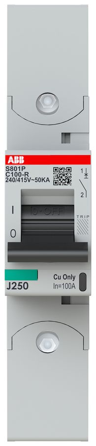 Leitungsschutzschalter ABB S801P-C100-R 1P 230V C-100A 50kA 1.5TE