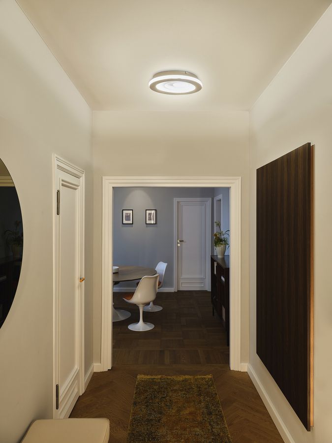 Plafonnier LED LEDVANCE ORBIS SPIRAL Oval 27W 1500lm 3000K Ø360mm blanc