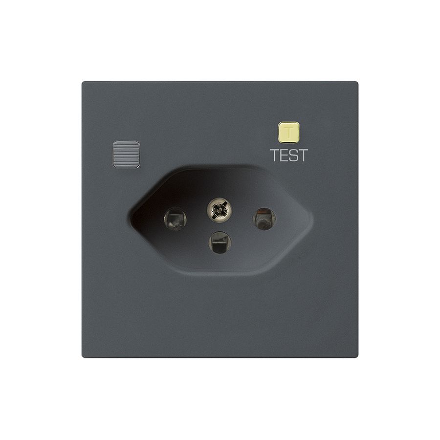 Steckdose kallysto A T13 FI 30mA anthrazit