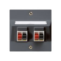 Presa INC audio kallysto 2 volte antracite morsetto per 2 altoparlante