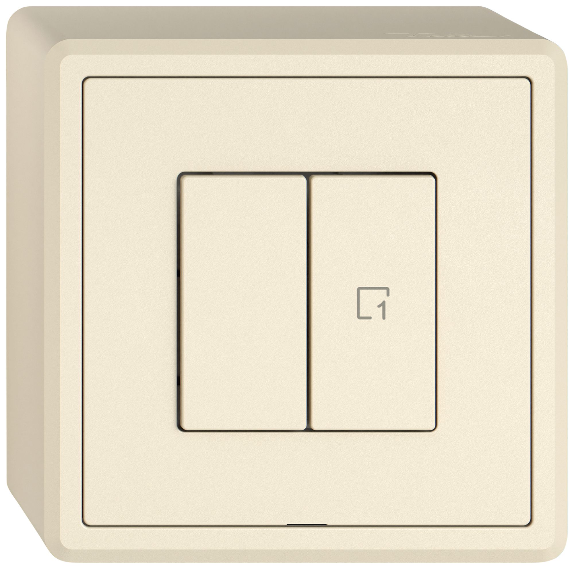 Station sec.interr.AP EDIZIO.liv Wiser SNAPFIX® 1 scène 2 touches WLAN cr