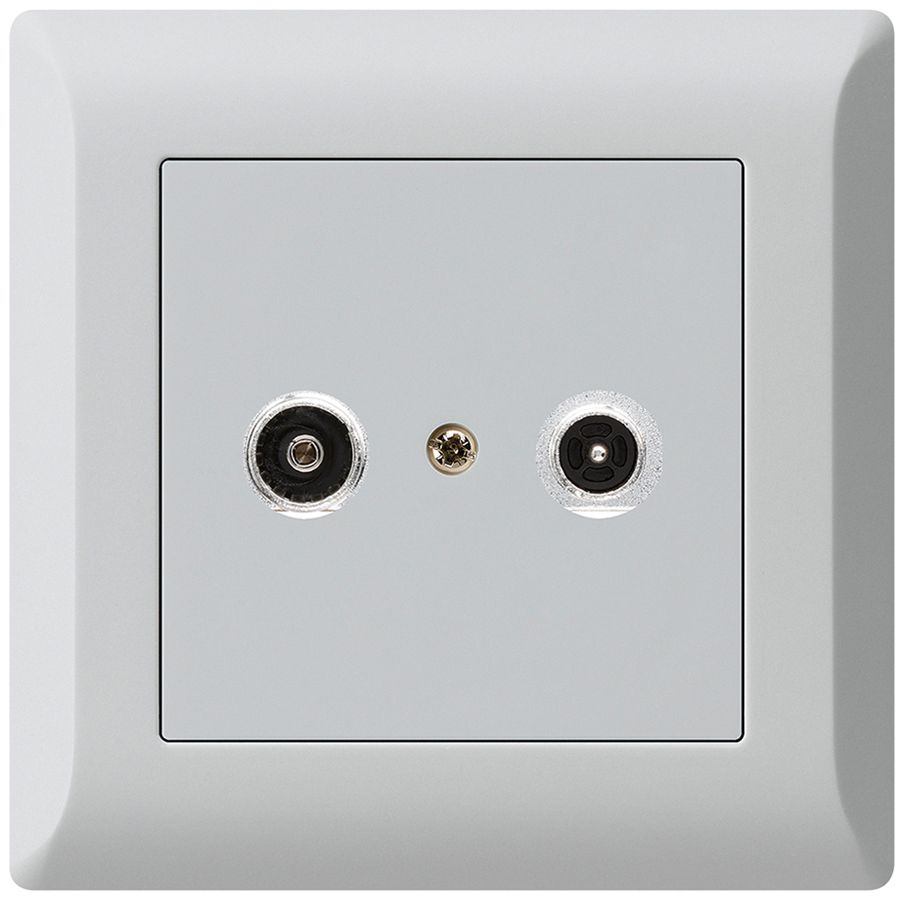 UP-Antennendose kallysto.line R/TV 23dB 2GHz hellgrau