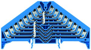 Potentialverteilerklemme Weidmüller PPV 8L PUSH IN TS35×7.5 blau