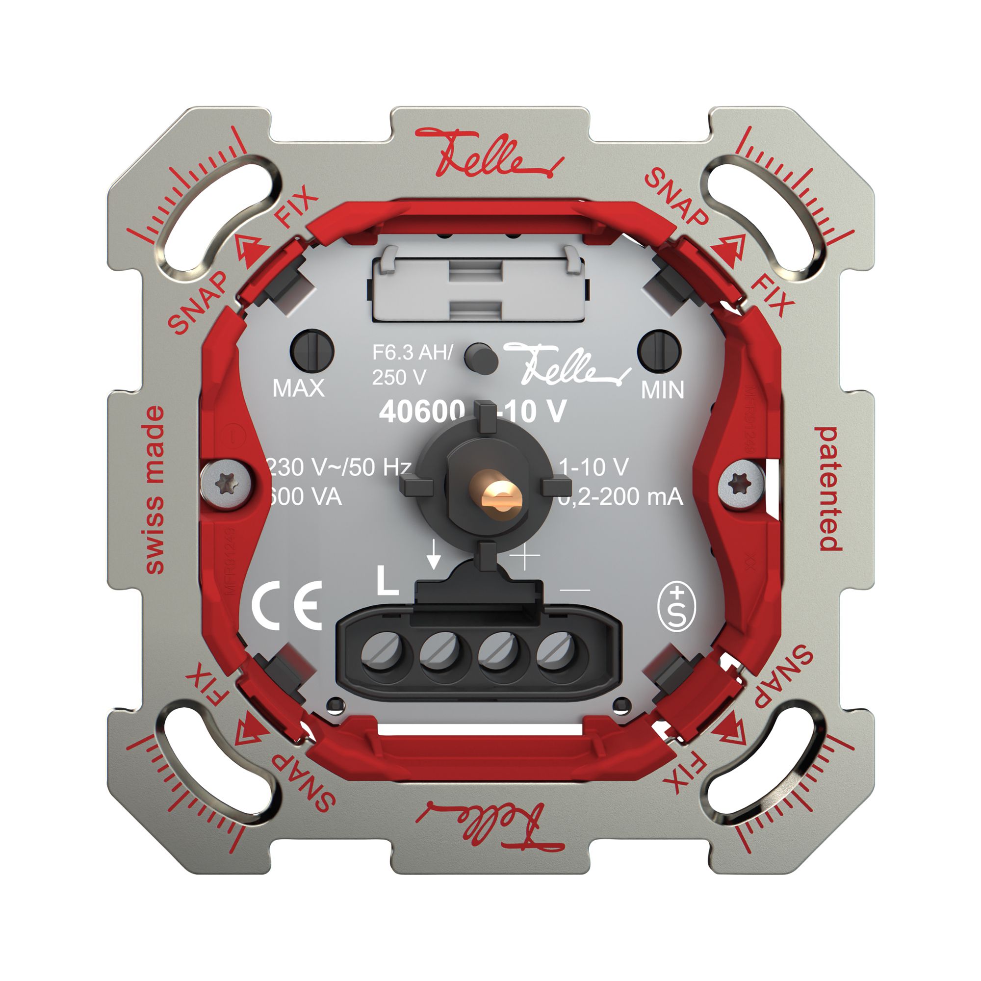 Variateur ENC Feller SNAPFIX® 1…10V max.10 BE (1×58W)