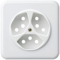 UP-Frontset basico 3×Typ 13 weiss 86×86mm