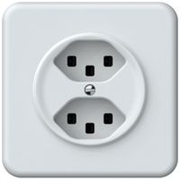 Presa INC origin 2×tipo 23 16A 230V 92×92mm bianco