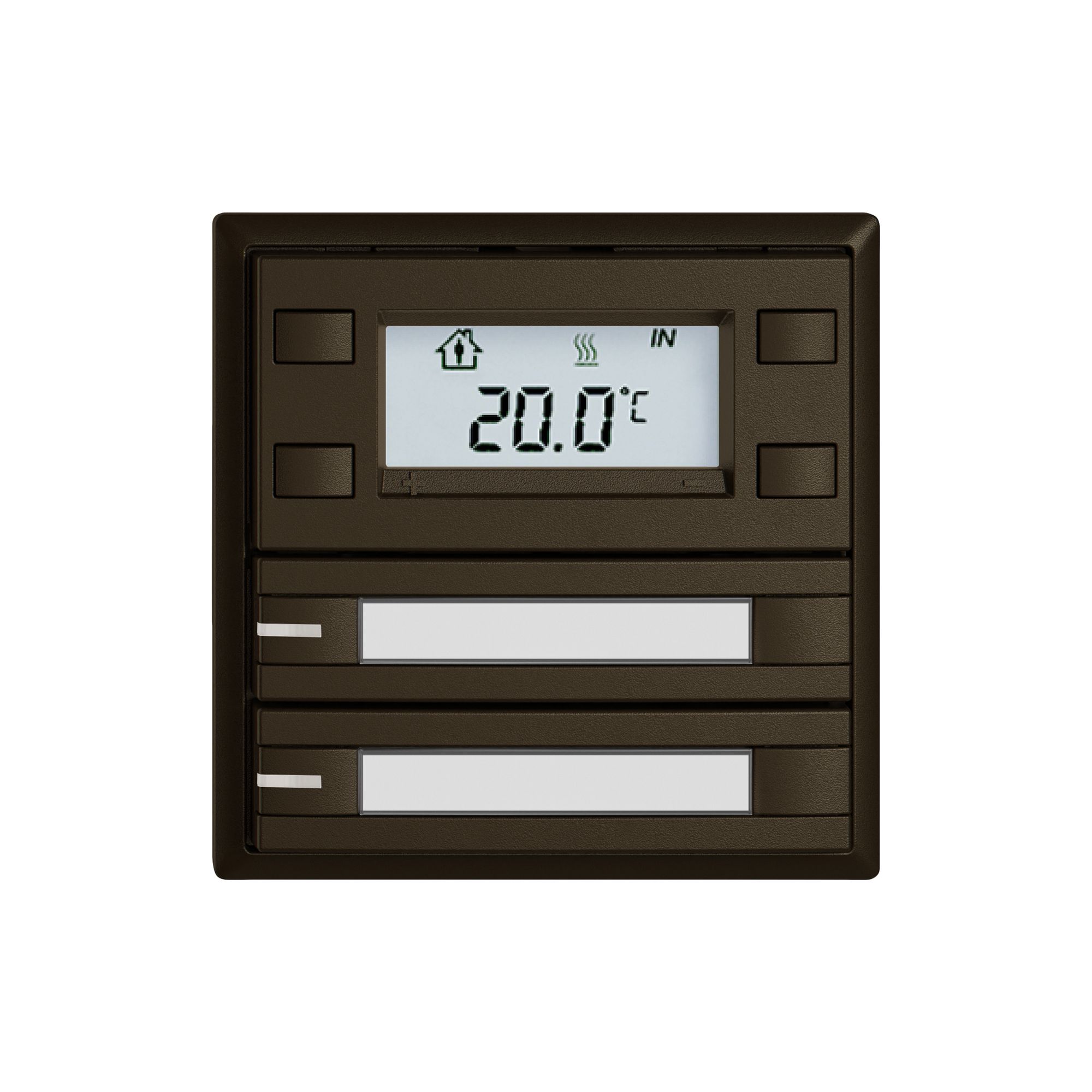 RTH-Taster EDIZIO.liv SNAPFIX® m.RGB-LED Pap.2×Taste 2-Tbed.br