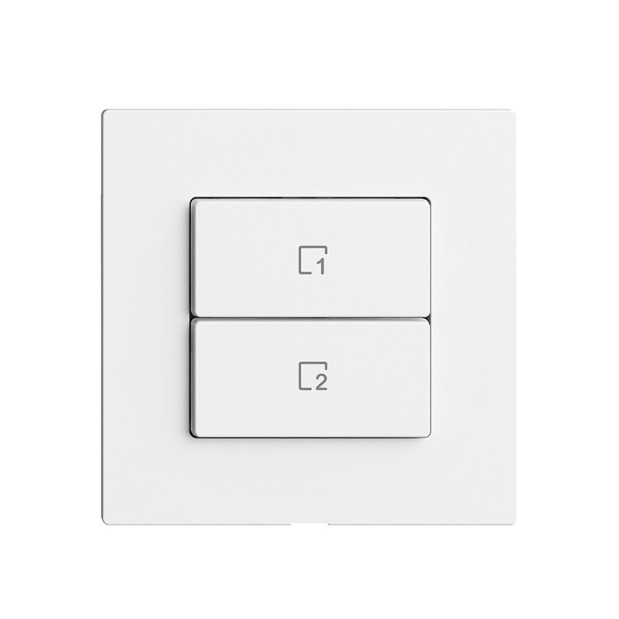 Poussoir scène 2 scènes vertical/2T Edue Wiser blanc