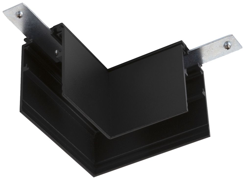 L-Verbinder SLV 48V TRACK Aluminium 71×71×47mm tief rechts schwarz