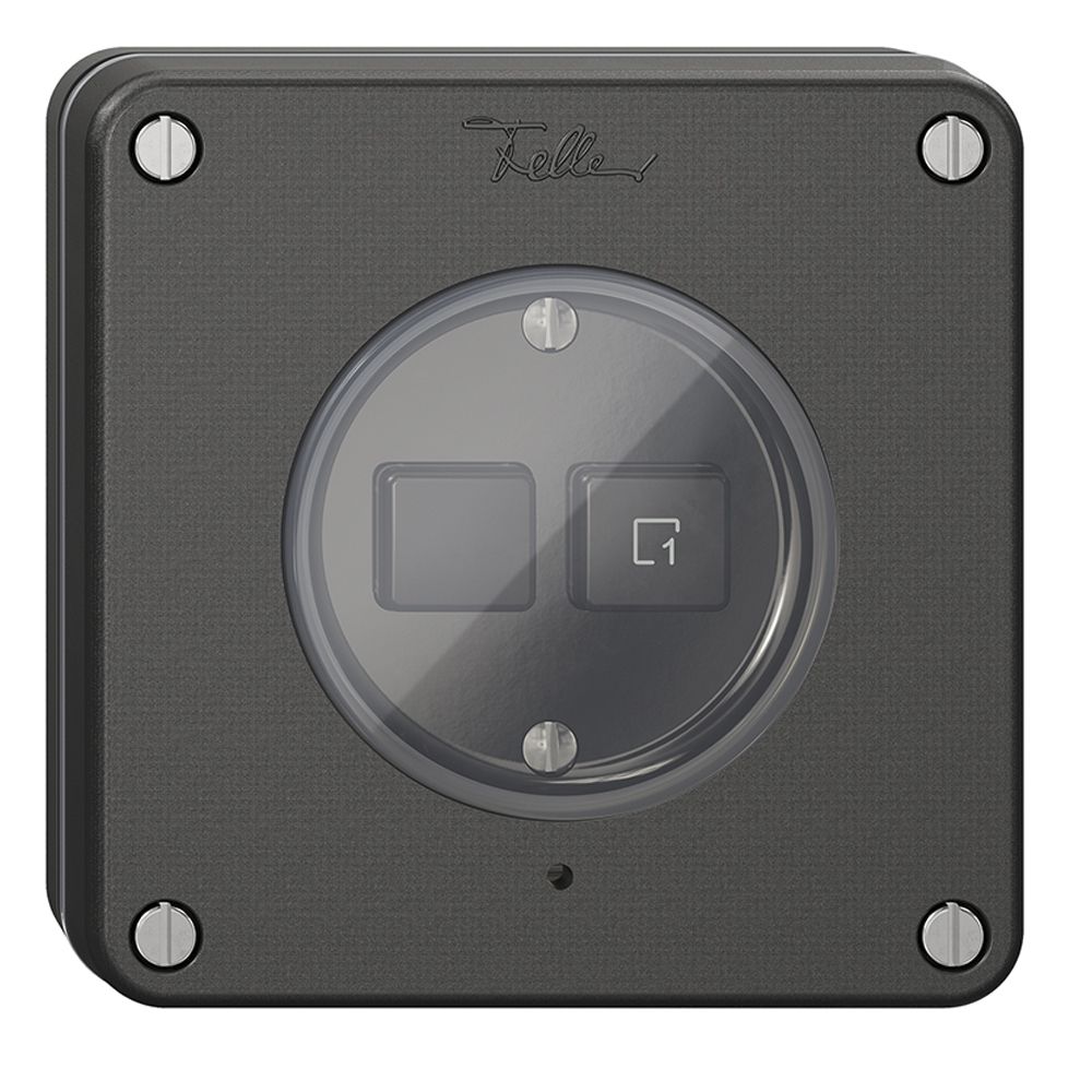 Interruttore INC 1K/2T scena NEVO Wiser nero