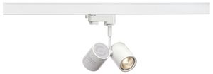 Proiettore SLV BIMA, 2×GU10 50W con adattatore 3-fasi IP20 bianco opaco