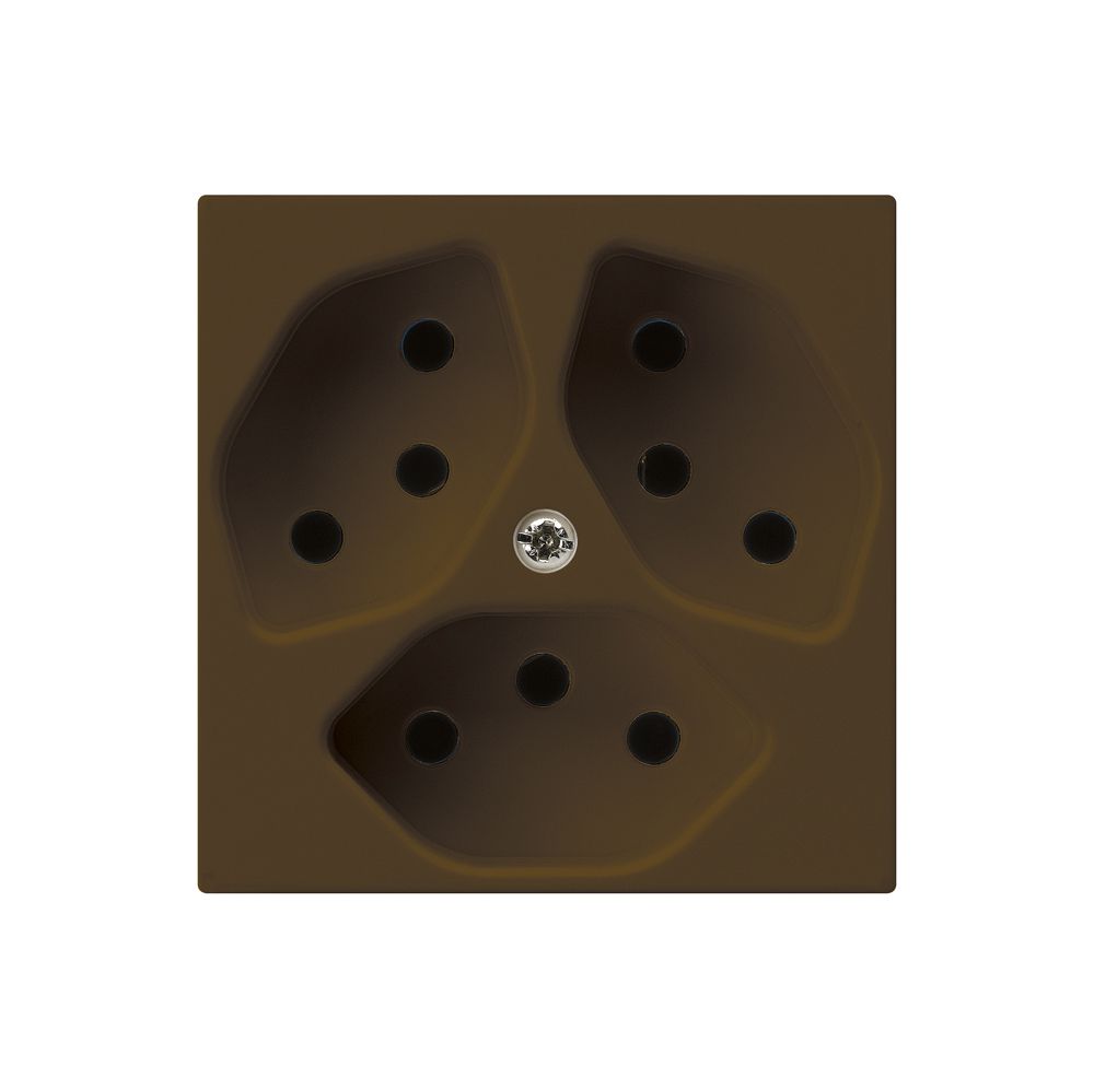 UP-Steckdose kallysto 3×T13 braun