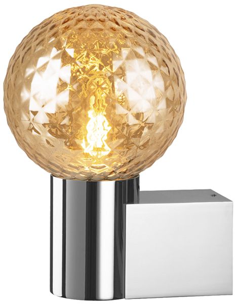 Wandleuchte SLV VARYT E14 1×6W IP44 DIM 119×60×80mm Chrom