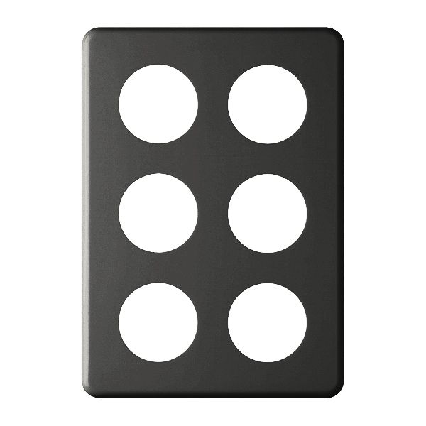 Abdeckplatte 3×2 6×43mm schwarz