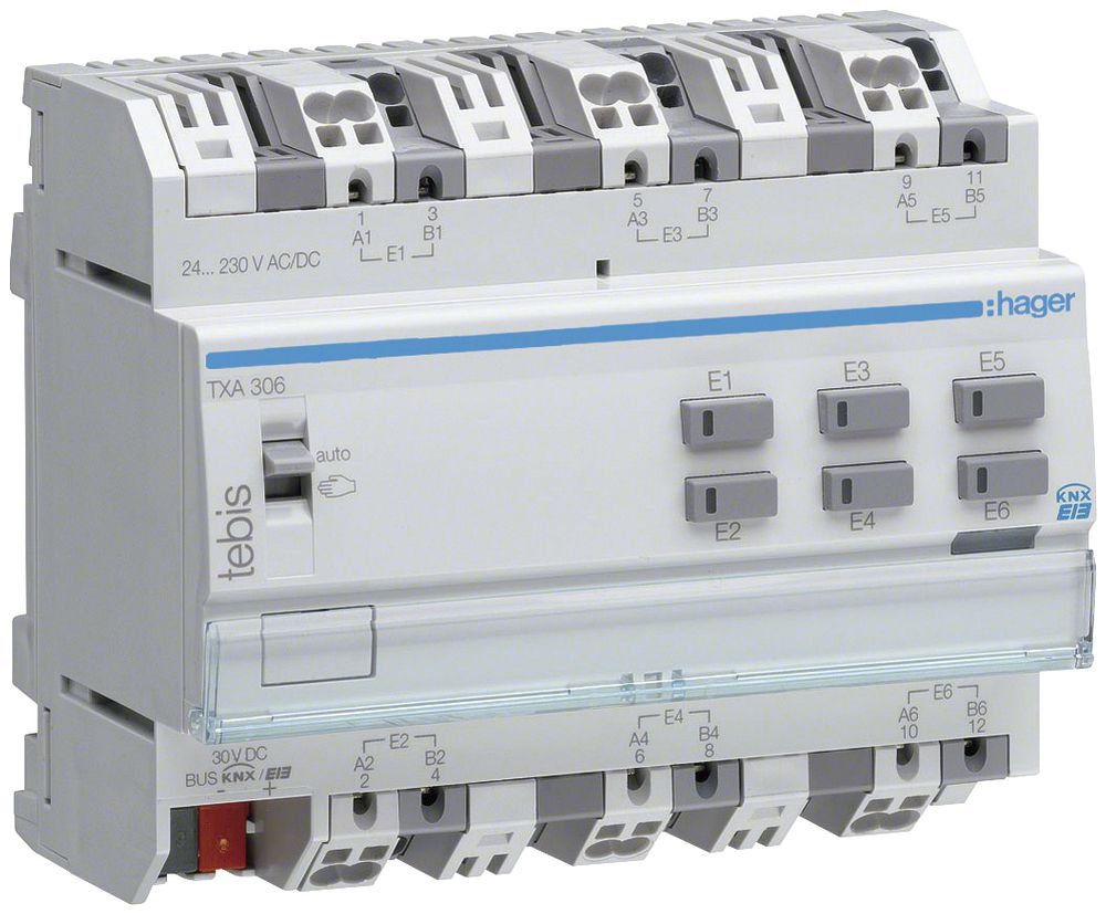 REG-Binäreingang KNX Hager 6-fach