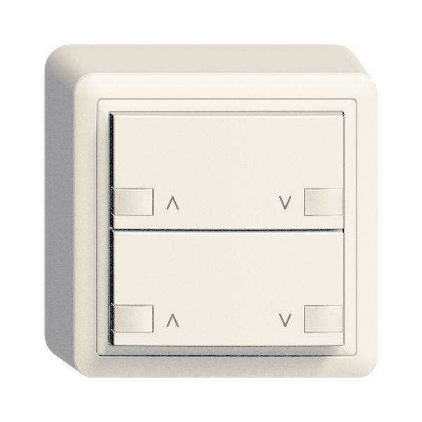 Poussoir AP ZEP 2c/2t moteur station princ. EDIZIOdue blanc