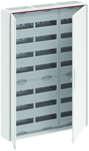AP-Kleinverteiler ABB CA 37V, 3-Feld 7-reihig 252TE, Tür