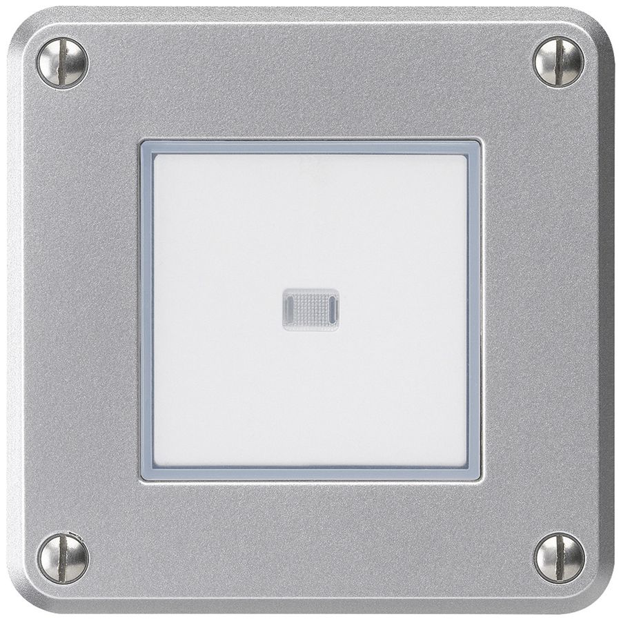 Contatto pulsante INC robusto IP55 2P alluminio illuminato per combinazione