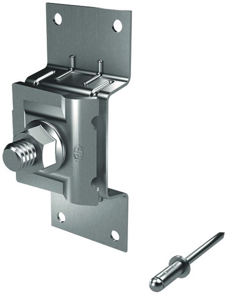 Blechanschluss Flury AV 8 mit Klemmplatte Inox A2 50 Stück