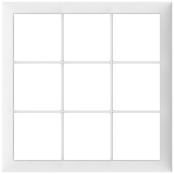 Abdeckrahmen SIDUS 3×3 weiss