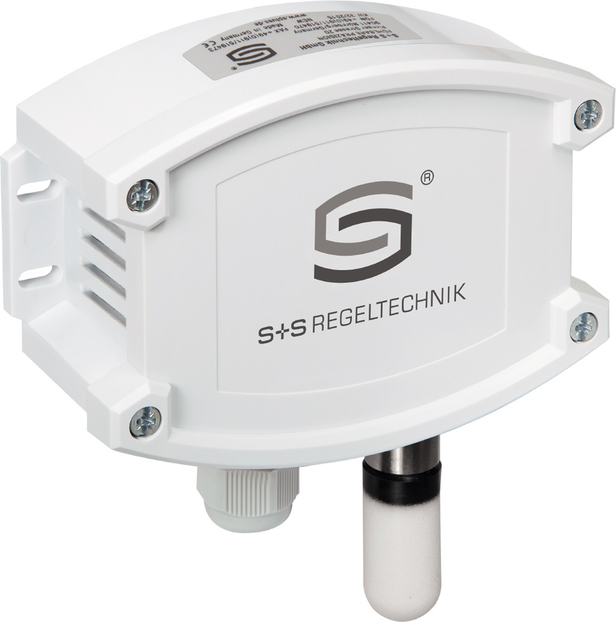 Capteur CO2, humid. et temp. monté surf., 24 V CA/15-36 V CC, sortie: 0-10V/4-20mA