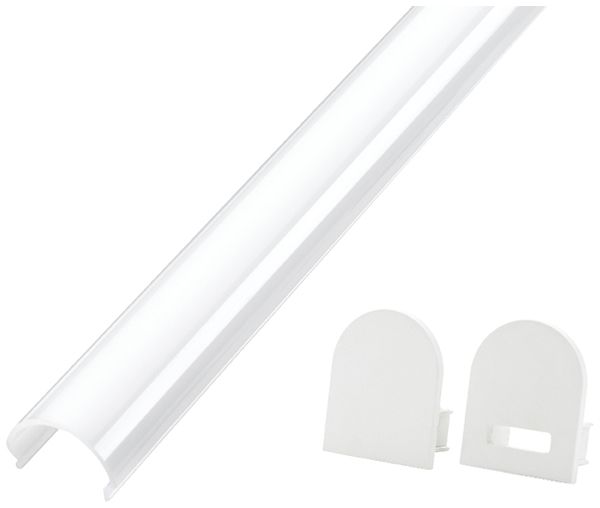 Diffusorprofil SG StripLine 1800×23×15mm Kunststoff weiss transparent