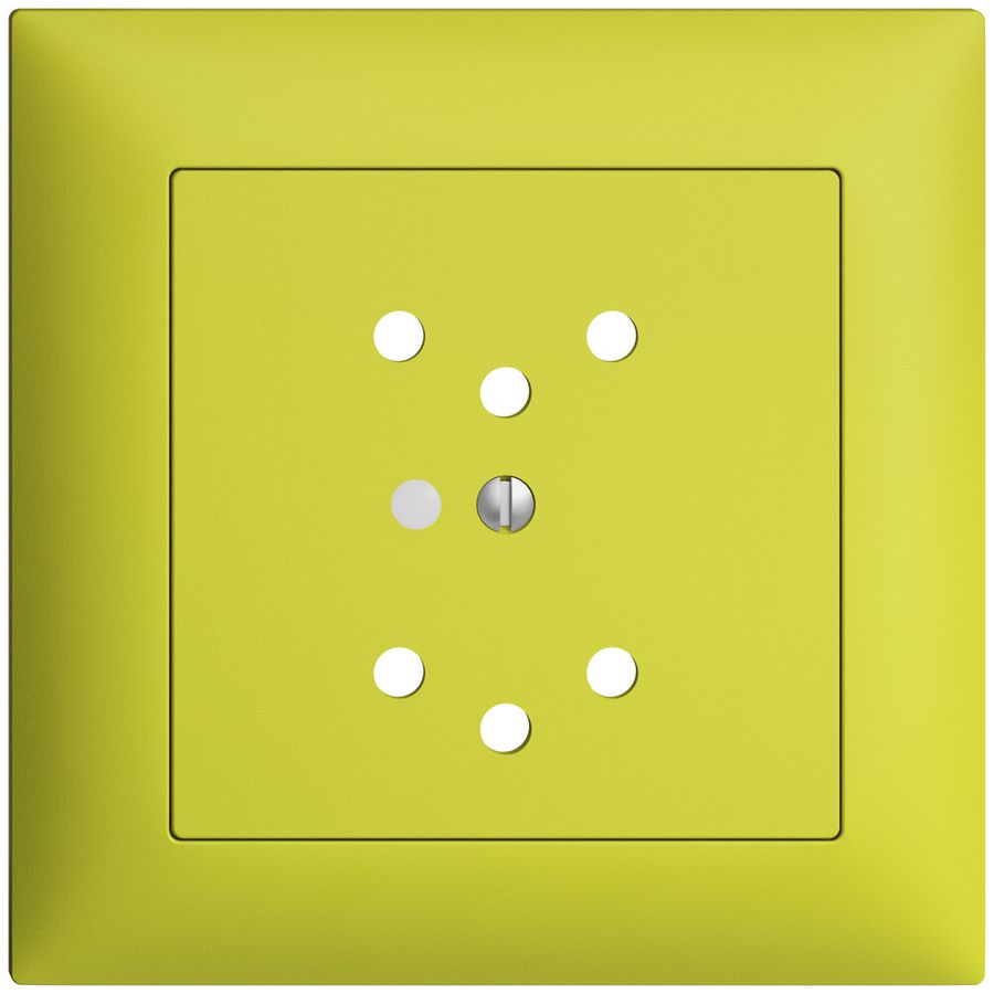 UP-Frontset EDIZIOdue lemon 88×88mm 2×T12 mit Linse