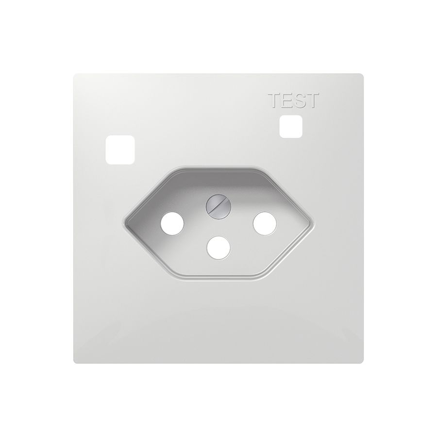 Frontset SIDUS Z/E zu FI-Steckdose T13 weiss glänzend