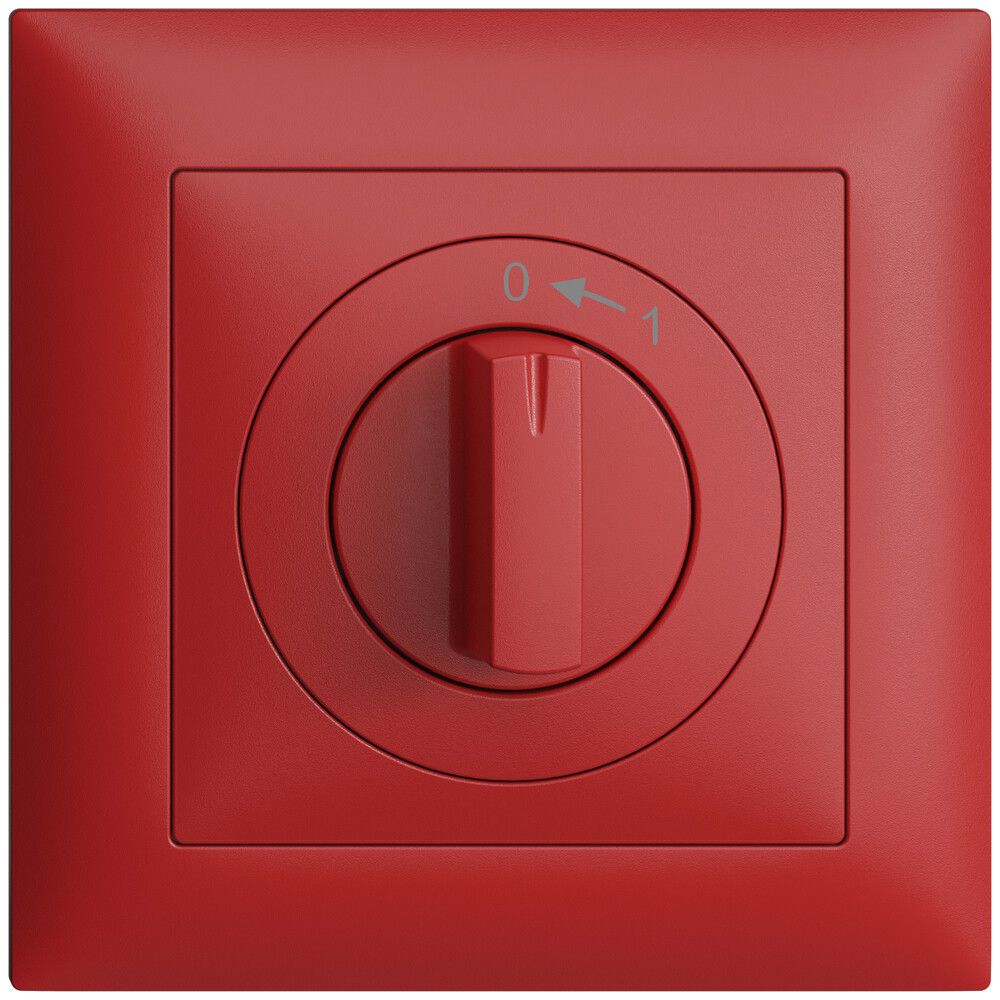 Frontset EDIZIOdue 0<-1 berry 88×88mm für Schwenktaster