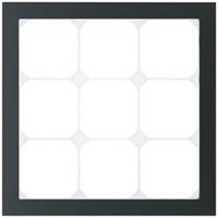Cadre de recouvrement KAL.art 3×3 214×214mm Al noir