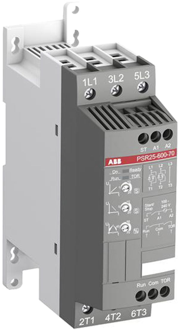 Starter progressivo ABB PSR 5.5kW/11kW (230V/400V), tensione d.com. 100…250VAC
