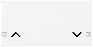 Taste SIDUS 2/4f zu Tastsensor mit Pfeil auf/ab, weiss