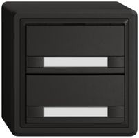 Poussoir universel AP EDIZIO.liv UNI SNAPFIX® 12…48V s.LED 2× étiqu.no