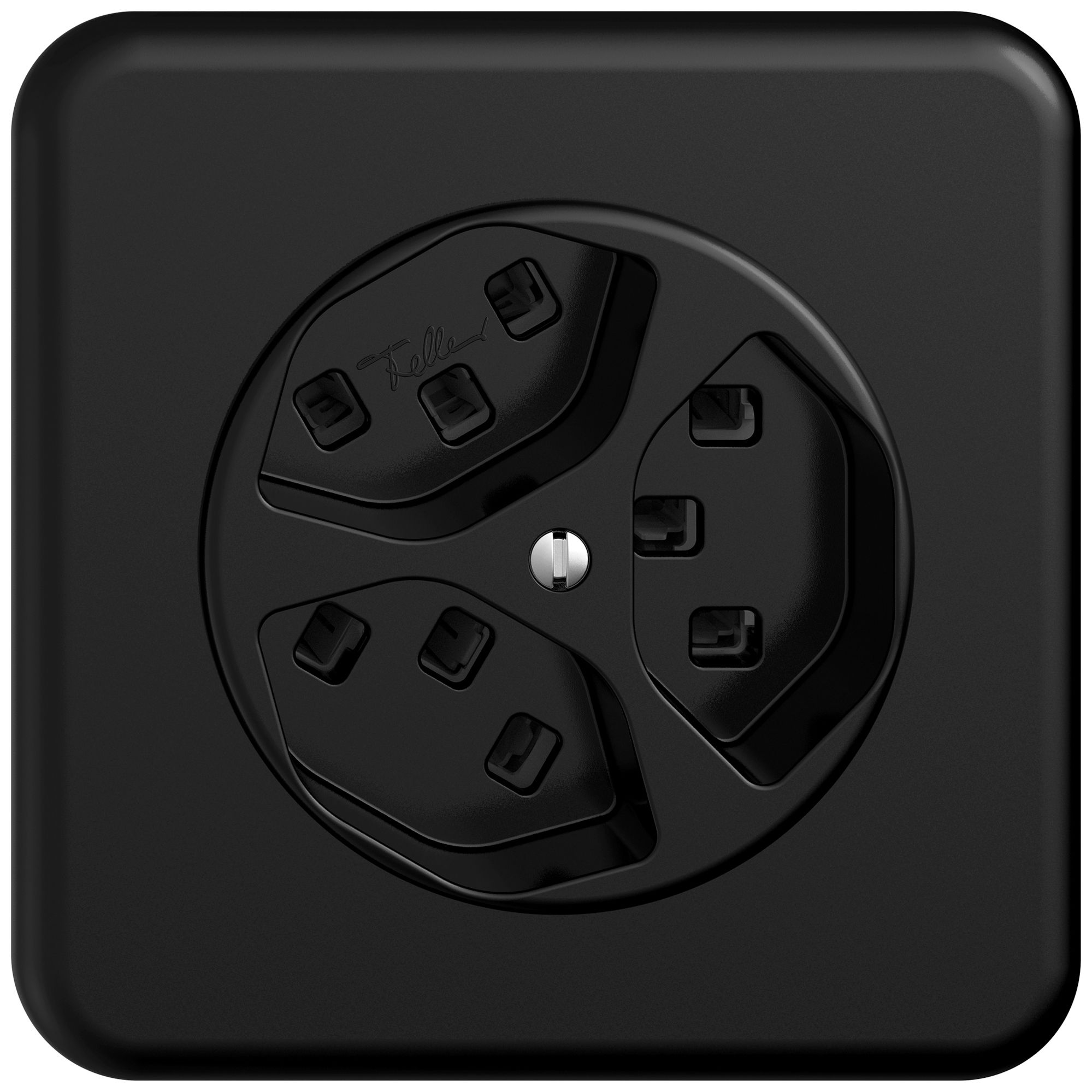 UP-Steckdose STANDARDdue SNAPFIX® 3×T23 sz