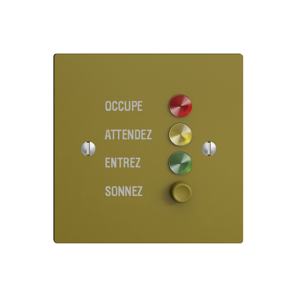 Station de porte EDIZIOdue olive pour signaux d'appel