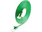 SLIM Patchkabel: 10cm, grün, 50-Pack Cat.6A, U/FTP, LSOH, Klinke unbrechbar